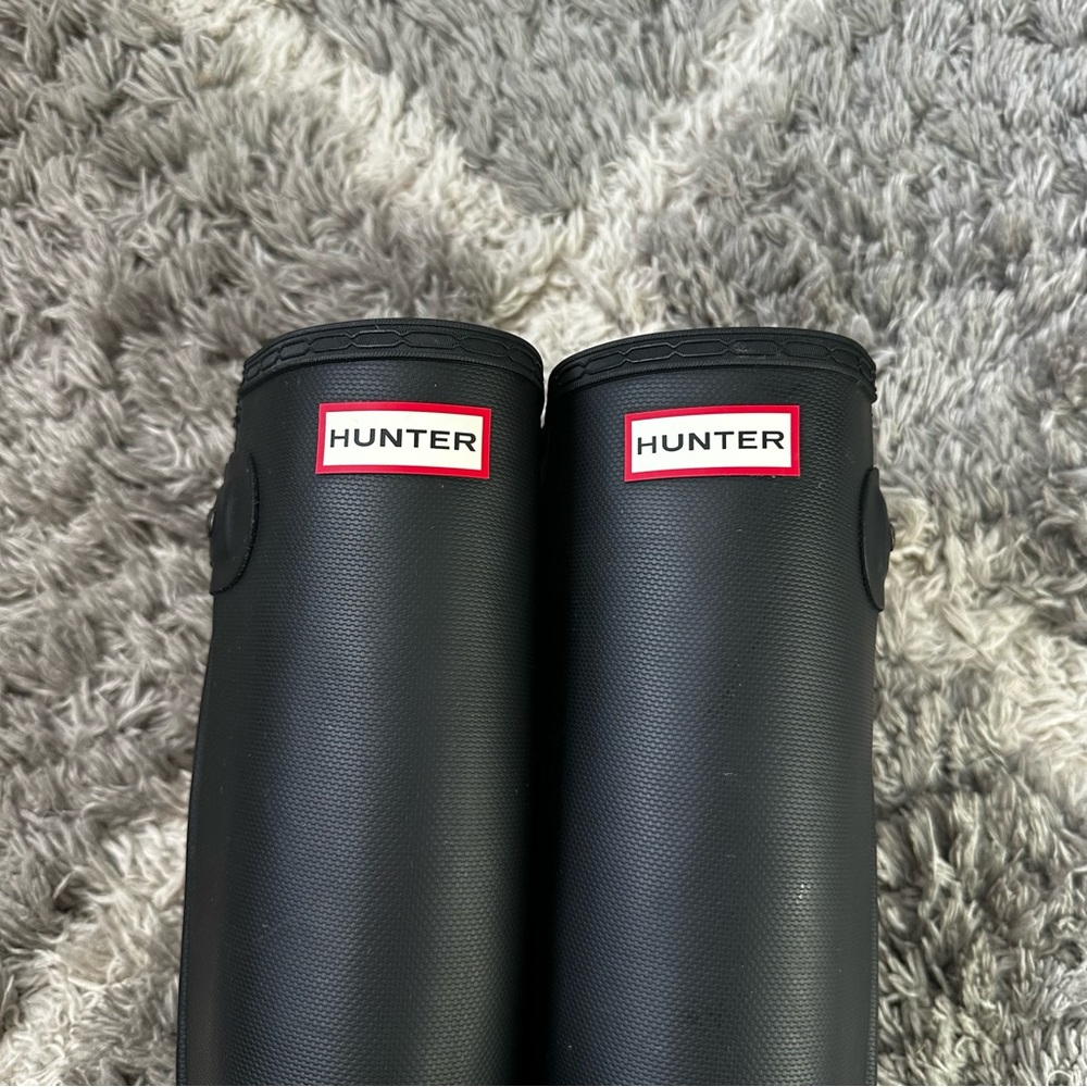 Hunter Original Slim TexLeg Zipper Rain Boots *Sz 9 - Picture 17 of 17